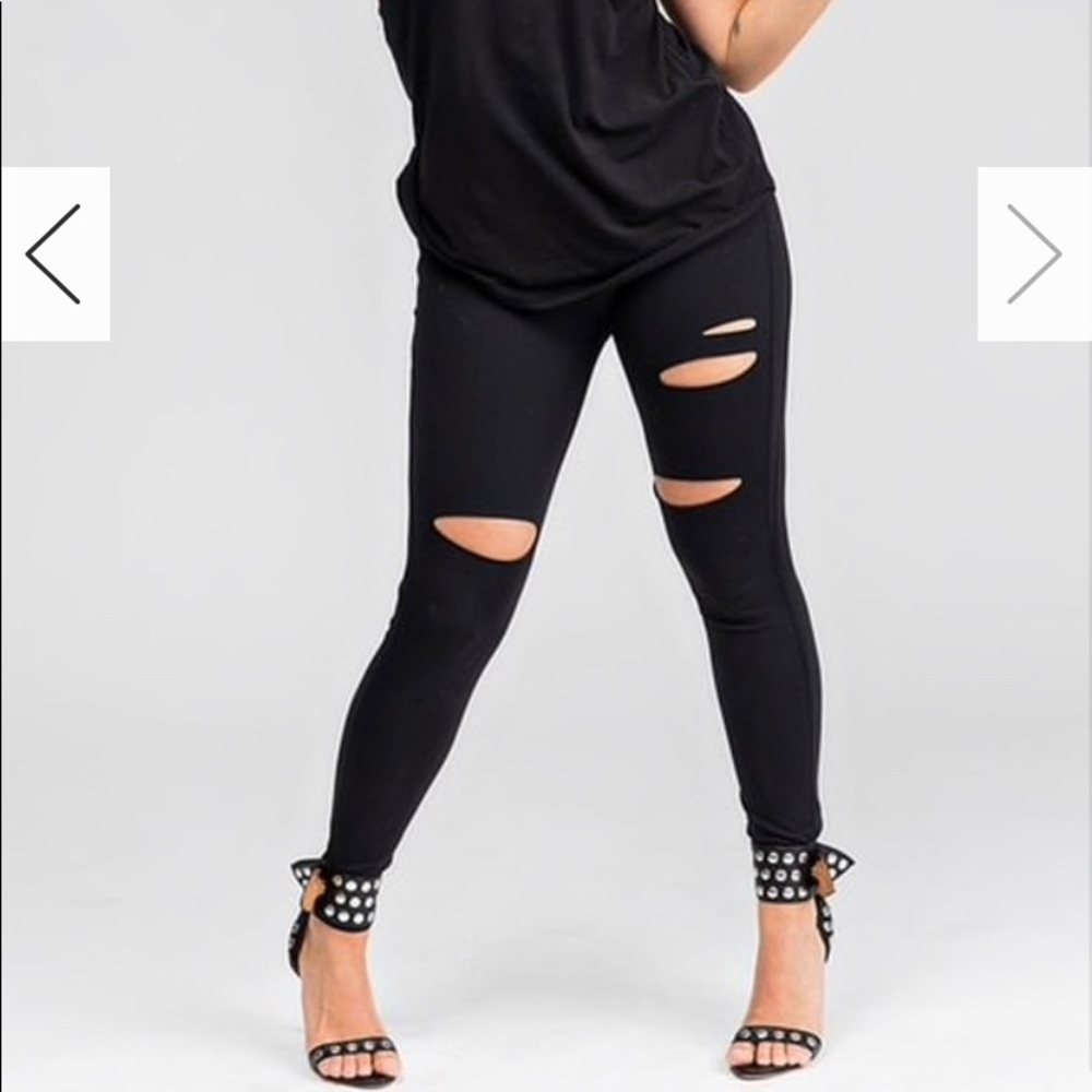 Kira Grace Kathryn Budig Slashed 7/8 legging, S